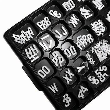 Universal Single Tab Helvetica Typeface Changeable Letters (276 characters per set)